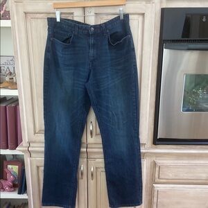 Kenneth Cole dark wash Men's Blue Jeans sz 36x32